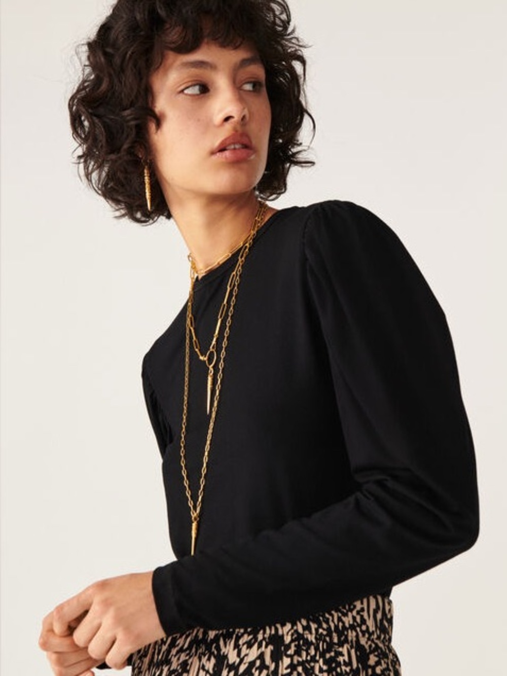 ba&sh Bango Puff Sleeve Tee - Picture 4 of 10